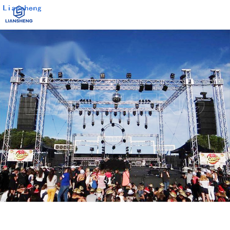 Lampu DJ Berkualiti Tinggi Festival Muzik Aluminium Konsert Luaran Sistem Kekuda Bumbung Peringkat Konsert