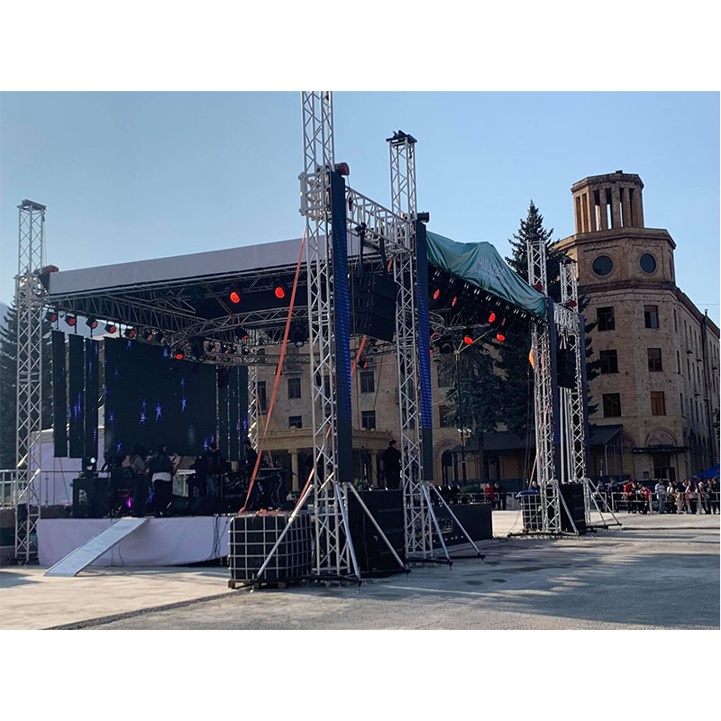 Harga Kilang Custom Outdoor Lage Truss System Stage Untuk Dijual Di Luar Aluminium Aloi Peringkat Konsert Podium 