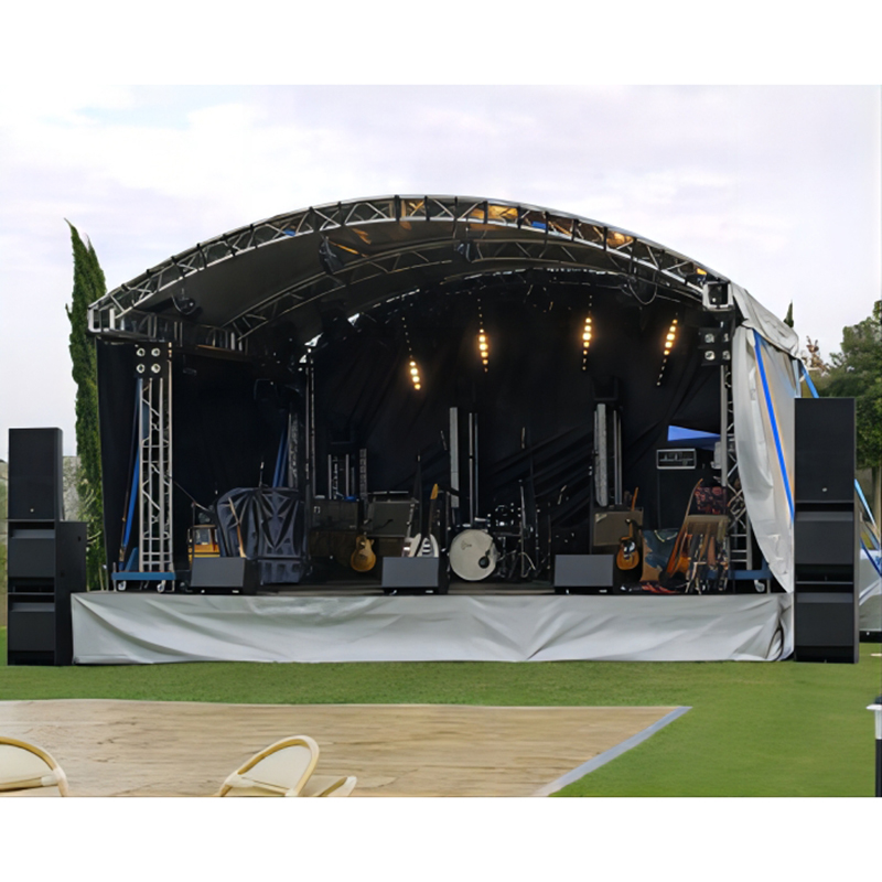 Harga Kilang Custom Outdoor Lage Truss System Stage Untuk Dijual Di Luar Aluminium Aloi Peringkat Konsert Podium 