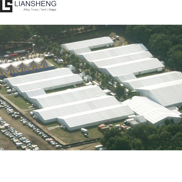 Khemah Gudang Luar Kekal Putih Luaran Khemah Gudang Untuk Penyimpanan Khemah Marquee Kapasiti Besar Tersuai