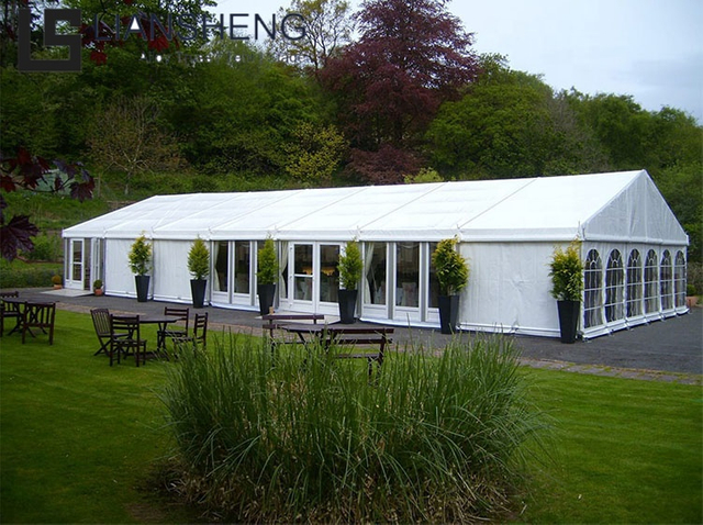 Khemah Acara Luar Berkualiti Tinggi Aluminium Alloy Frame Khemah Pameran Dagangan Dinding ABS Khemah Tersuai untuk Perniagaan