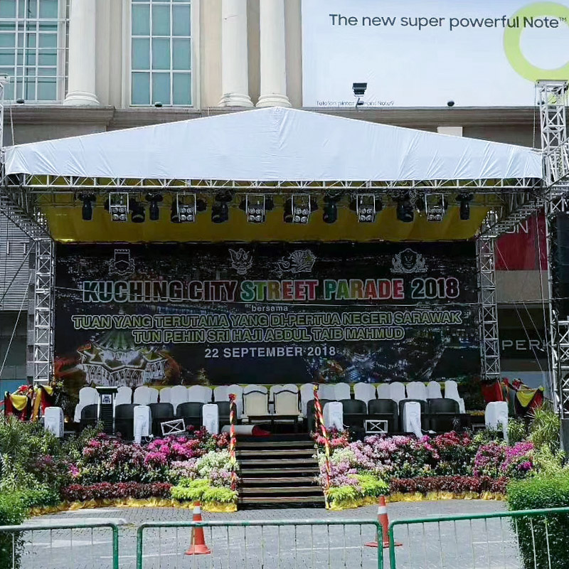 Acara Luar Aluminium Concert Truss Display Display paparan outdoor stage Aluminium Stage Untuk Dijual