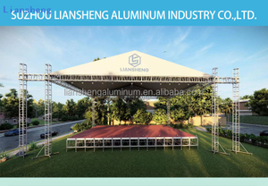 Jualan Panas Pencahayaan Konsert Luaran Kekuda Stand Aluminium Show Concert Stage Podium Dengan Sistem Angkat Kekuda