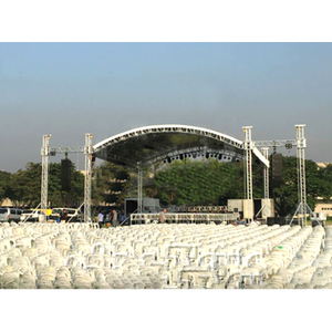 Pemasangan Mudah Acara Konsert Luaran Aluminium Spigot Truss Paparan Platform Pentas Aluminium Mudah Alih