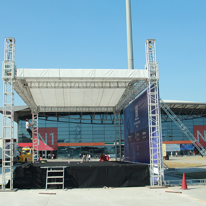 Acara Luar Aluminium Concert Truss Display Display paparan outdoor stage Aluminium Stage Untuk Dijual