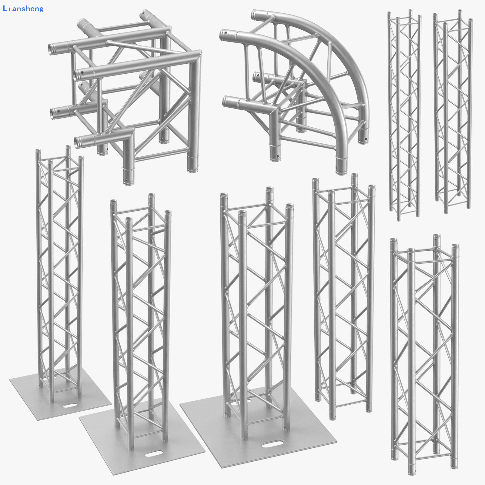 Jualan Panas Bekalan Terus Kilang 12 x 10 x 6 m Sistem Stand Kekuda Konsert Luaran Konsert Podium Peringkat Ringan Dengan Sistem Angkat 