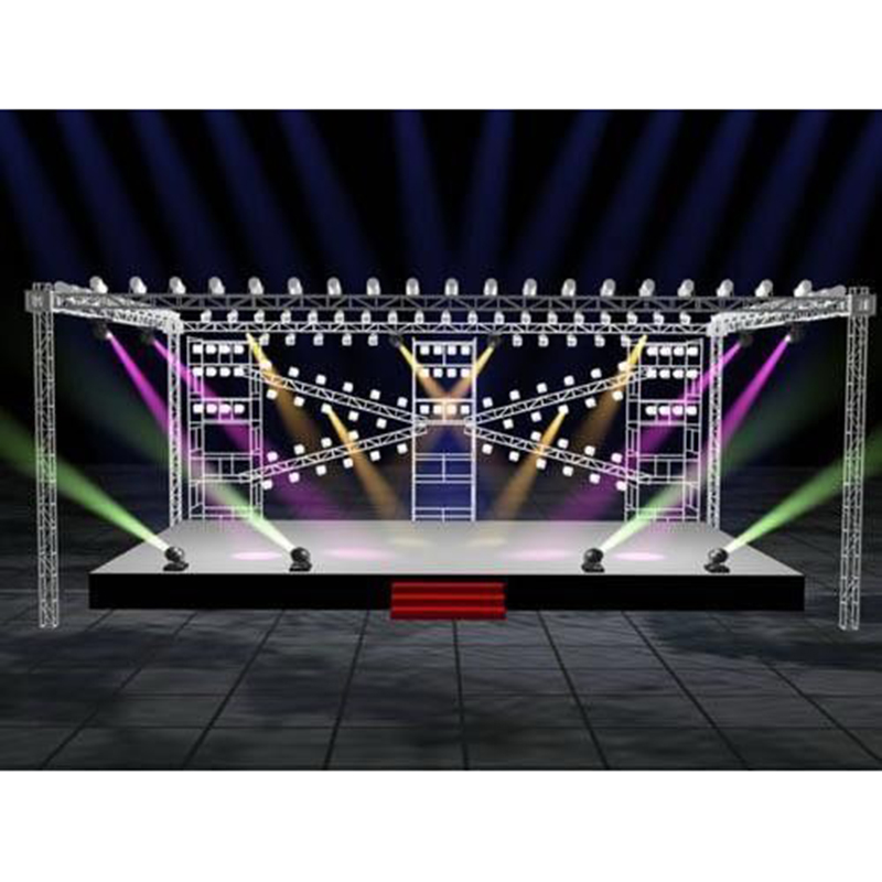Harga Kilang Custom Outdoor Lage Truss System Stage Untuk Dijual Di Luar Aluminium Aloi Peringkat Konsert Podium 