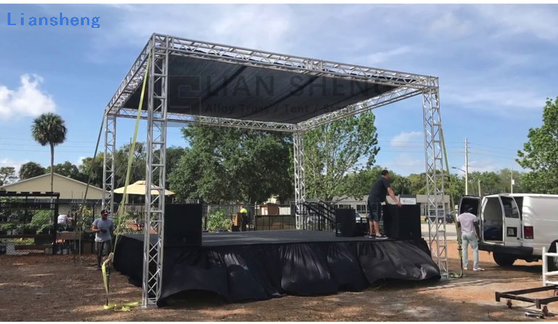 Lampu DJ Berkualiti Tinggi Festival Muzik Aluminium Konsert Luaran Sistem Kekuda Bumbung Peringkat Konsert