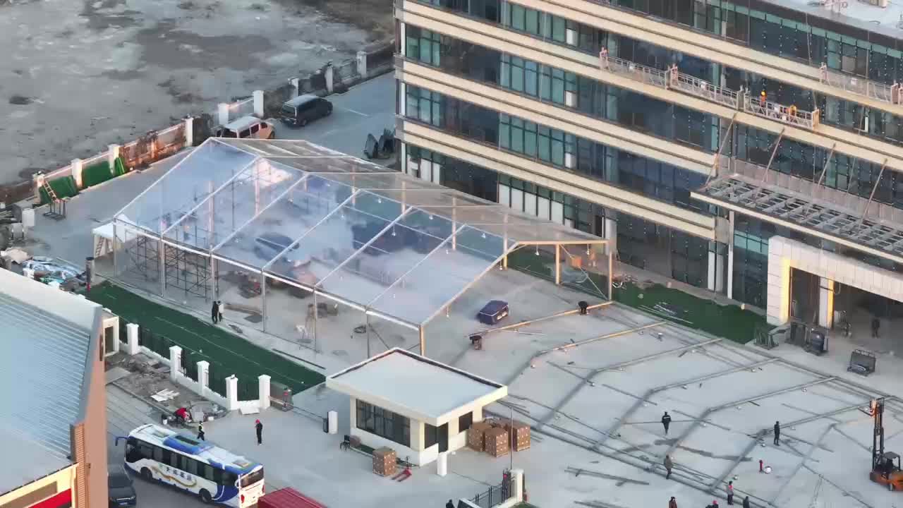 Khemah Aktiviti Perkahwinan Romantik Berkualiti Tinggi Khemah Marquee Luaran Kalis Angin Lutsinar untuk Dijual