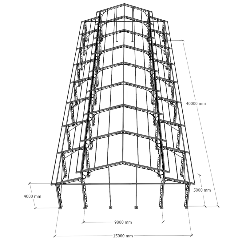 Ketibaan Baharu Black Frame Khemah Perkahwinan Struktur Tempat Acara Atrium Marquee dengan Khemah Struktur Dinding Kaca untuk Acara Parti