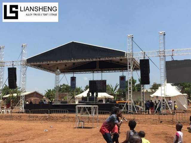 Peringkat Konsert Acara Kekuda Skru Kekuda Bumbung Rata 8*6*6m Aluminium Aloi Aluminium