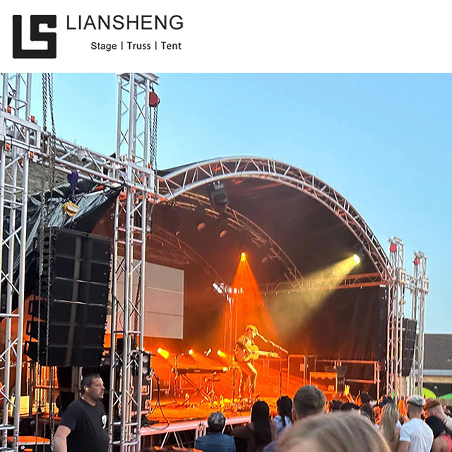 Pentas Konsert Khemah Acara Luar Aluminium Pentas Riser Platform Reka Bentuk Pendirian Kekuda Pentas Bumbung