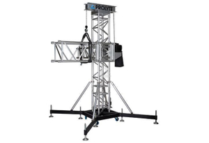 Sistem Kekuda Menara Pengangkat Lampu dan Pembesar Suara