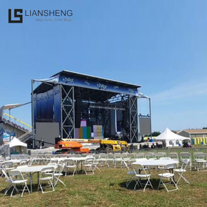 Reka Bentuk Percuma Sistem Peringkat Kekuda Aluminium Atas Rata Atas Acara Konsert Rekaan Tersuai Pentas Luar