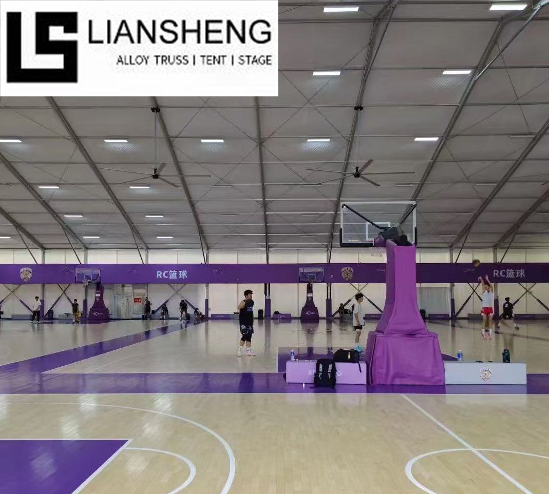 Khemah Aluminium Bekalan Terus Kilang Khemah Gim Struktur Bertetulang Tinggi Luaran Khemah Sukan Gelanggang Tenis Bola Keranjang