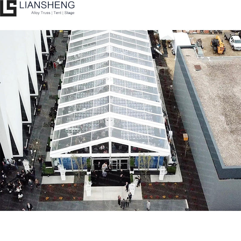 Sesuaikan Kualiti Tinggi Kecil 50-100 Orang Aluminium Putih Luaran 10X10 Khemah Pesta Lapik Perkahwinan