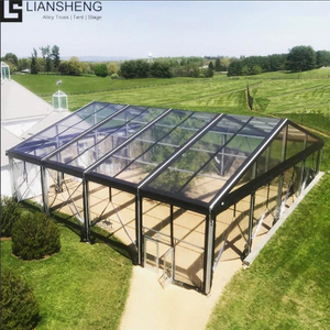 Harga Kilang Khemah Luaran Khemah Perniagaan Acara Khemah Aluminium Bertetulang Tinggi Struktur Aloi Kaca Dinding Marquee Khemah Pameran Dagangan