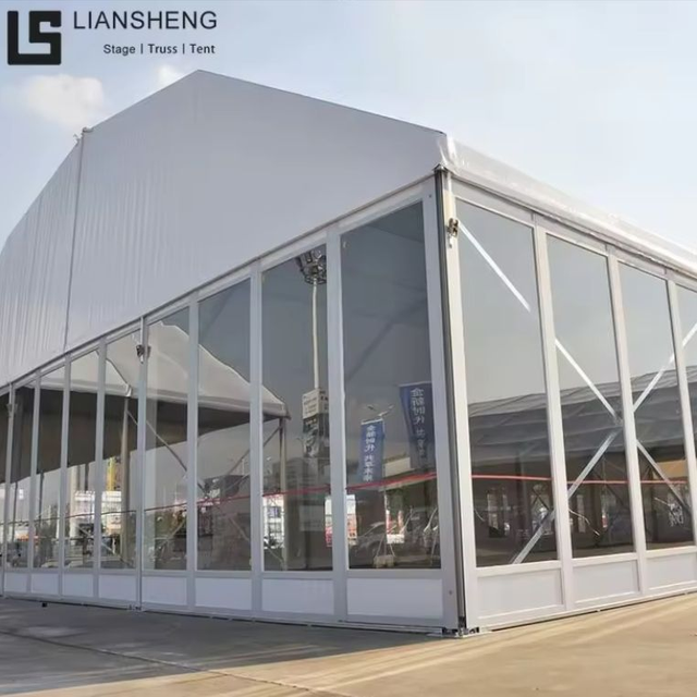 Fabrik PVC Rangka Aluminium Keluli Tahan Lama Khemah Marquee Dewan Sukan TFS untuk Pesawat Persendirian