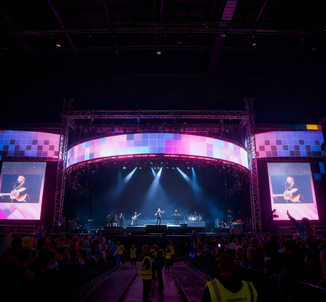 Sistem Kekuda Aluminium Peringkat Konsert Besar 20m × 40m