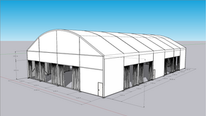 Khemah Bola Keranjang Bingkai Aluminium Kalis Air Kualiti Terbaik Khemah Bola Sepak untuk Latihan untuk Pertandingan