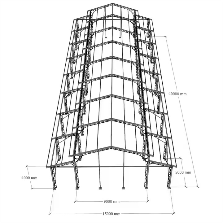 Khemah Marquee Ruang Lutsinar A atas Bingkai Aluminium Khemah Atrium Bingkai Aluminium untuk Acara Luar Pameran Perkahwinan & Parti