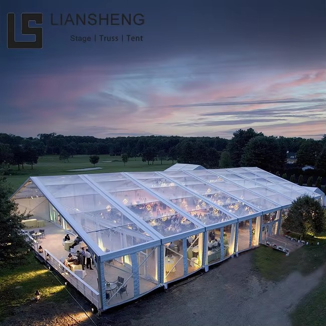 Aluminum Alloy Clear Cover Khemah Majlis Perkahwinan untuk 100 300 500 Orang