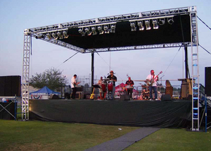 Sistem Paparan Kekuda Aluminium Lampu DJ Tersuai Spigot Truss OEM