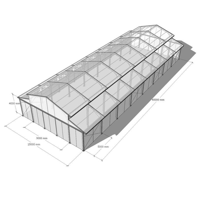 4 Musim Mewah Luaran Aluminium Frame Marques Majlis Perkahwinan Atrium Orangery Khemah Acara