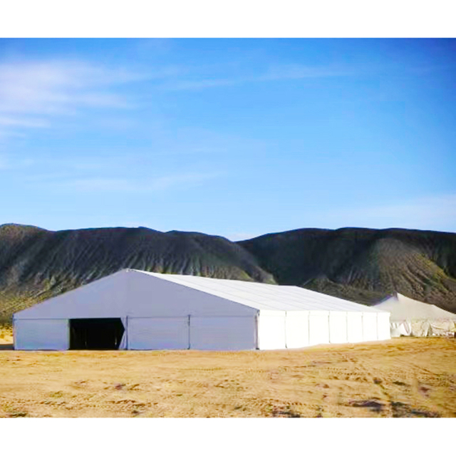 Luaran Besar Putih Kalis Air Tugas Berat Struktur Aluminium Khemah Gudang Khemah industri Untuk Barangan Simpanan Industri Sementara