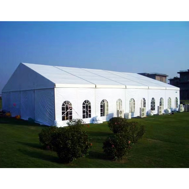 Borong Khemah PVC Putih Putih yang Lebih Besar untuk Acara 40x80 20x20 40x60 Aluminium Frame Marquees Pameran Pesta Gudang Penerimaan Gereja