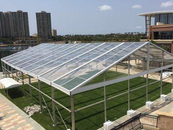 500 800 1000 Orang Khemah Pesta Marquee Perkahwinan Bumbung Jelas Mewah untuk Dijual Khemah Lutsinar untuk Perkahwinan