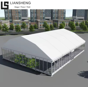 Fabrik PVC Rangka Aluminium Keluli Tahan Lama Khemah Marquee Dewan Sukan TFS untuk Pesawat Persendirian