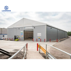 Borong Khemah PVC Putih Lebih Besar Bingkai Aluminium Marquees Khemah Gudang