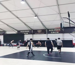 Khemah Sukan Bingkai Aluminium 20mx30m Liansheng Untuk Khemah Bola Keranjang 