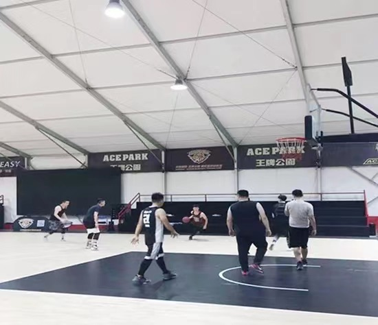 Khemah Sukan Bingkai Aluminium Liansheng 20mx30m Untuk Khemah Bola Keranjang Untuk Khemah Tenis 