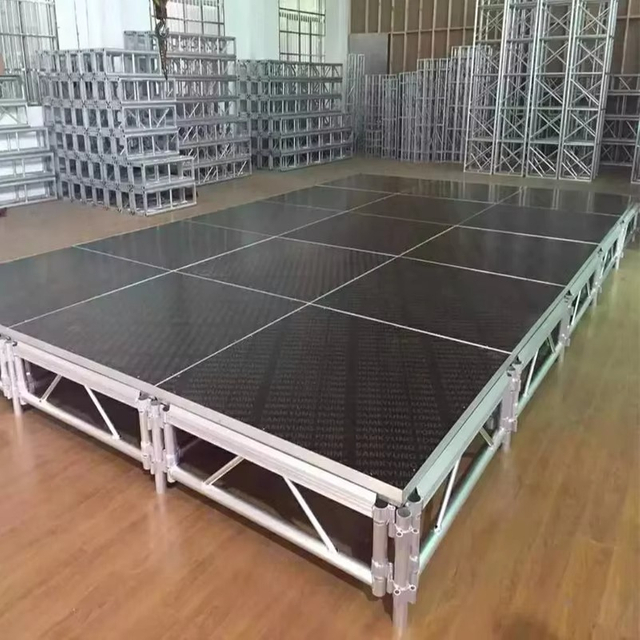 Pemasangan Aluminium Spigot Truss Mudah Alih Pentas Aluminium Platform Pentas Akrilik untuk Perkahwinan Acara