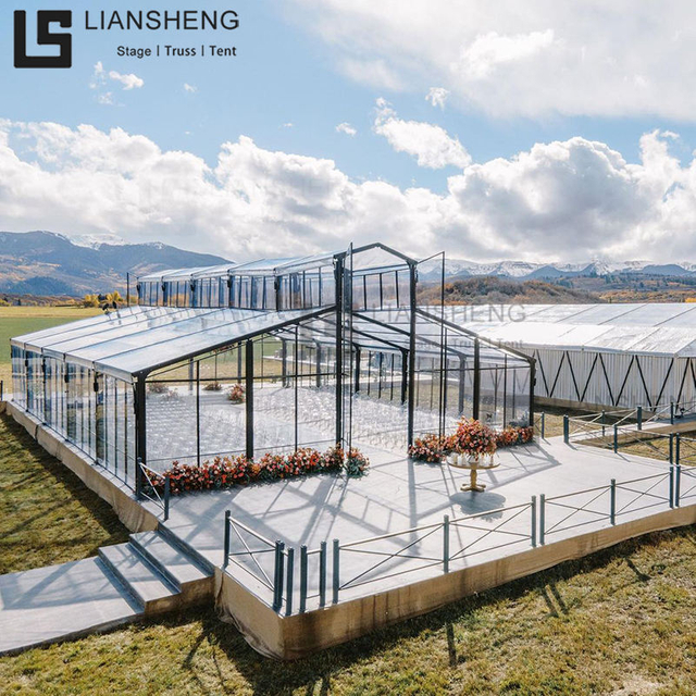 4 Musim Mewah Luaran Aluminium Frame Marques Majlis Perkahwinan Atrium Orangery Khemah Acara