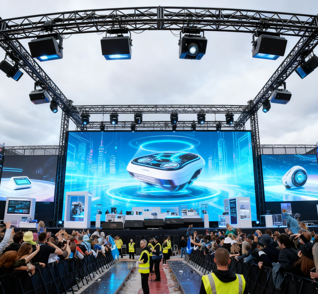 Sistem Kekuda Aluminium Peringkat Konsert Besar 20m × 40m