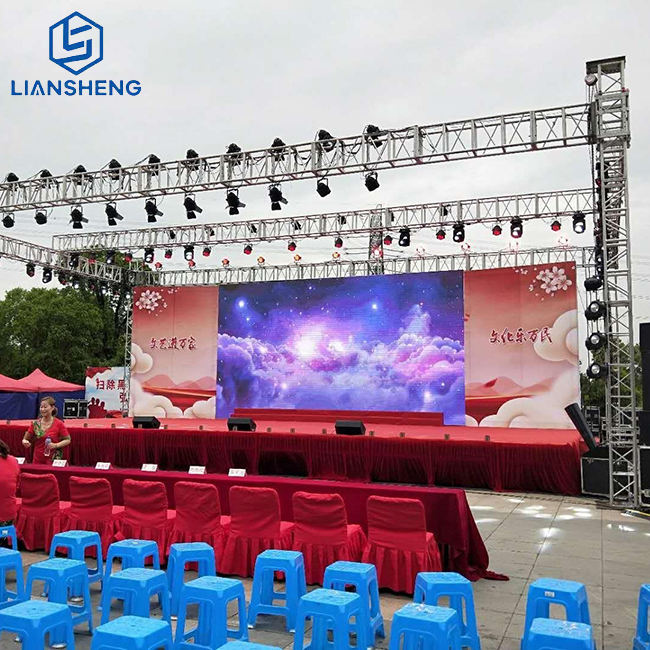 Jualan Panas Podium Peringkat Konsert Luaran Dengan Sistem Kekuda Mengangkat Reka Bentuk Kekuda Aluminium Tersuai