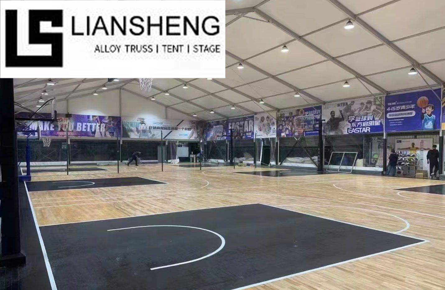 Khemah Acara Sukan yang sangat besar, Mudah Disiapkan dan Boleh Dialihkan, dengan Pilihan Penyesuaian Tinggi, Sesuai untuk Pelbagai Aktiviti