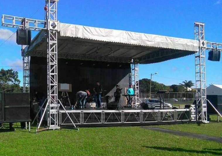 Sistem Paparan Kekuda Aluminium Lampu DJ Tersuai Spigot Truss OEM