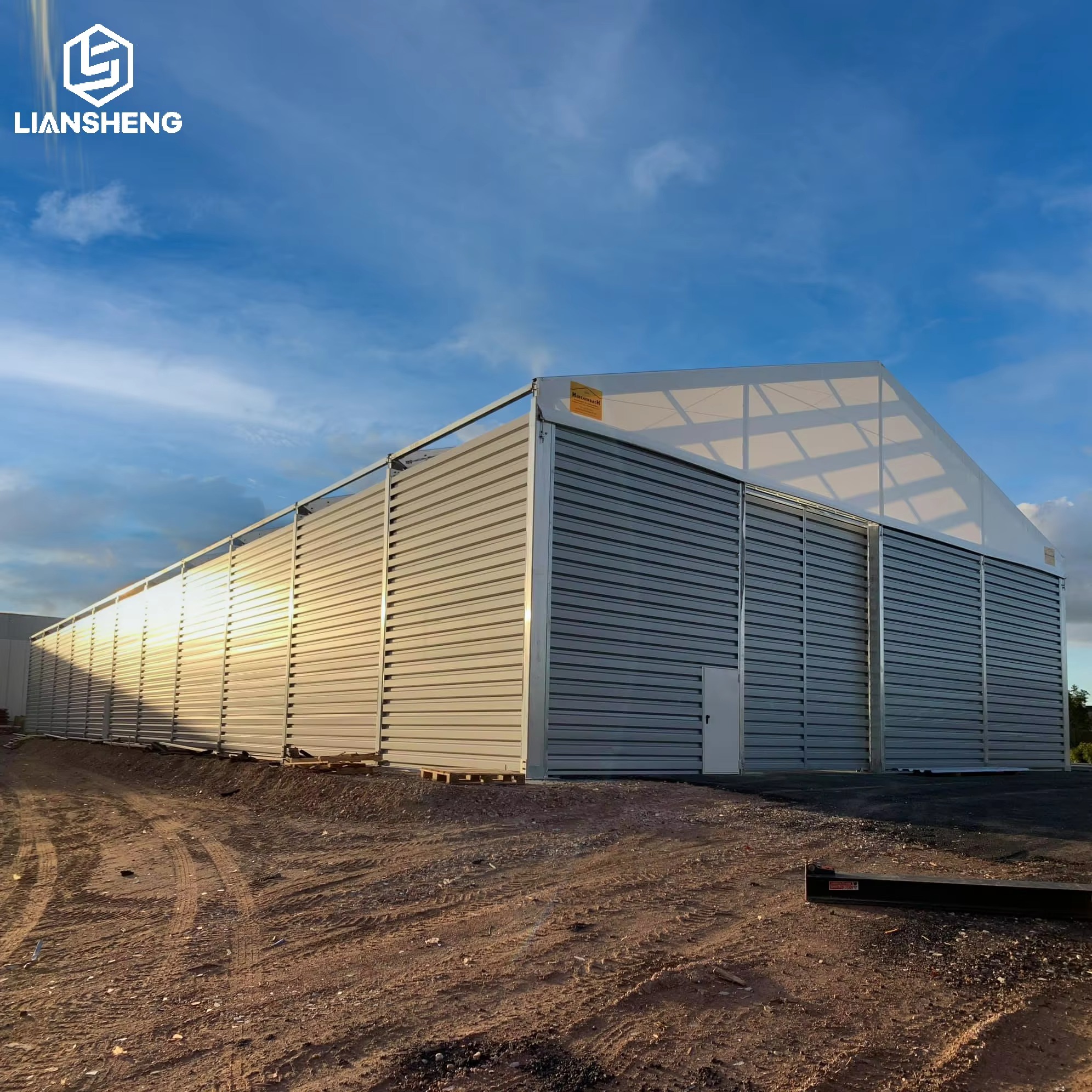 Harga Jualan Seluruh Kilang Murah Span Besar Tugas Berat Gudang Perindustrian Khemah Penyimpanan dengan Struktur Bingkai Aluminium Fabrik PVC