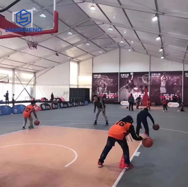 Fabrik PVC Rangka Aluminium Keluli Tahan Lama Khemah Marquee Dewan Sukan TFS untuk Pesawat Persendirian