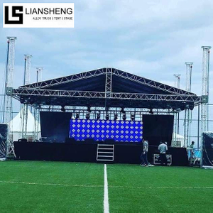 Peringkat Konsert Acara Kekuda Skru Kekuda Bumbung Rata 8*6*6m Aluminium Aloi Aluminium