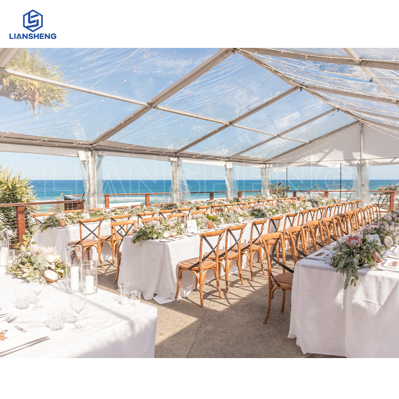 Liansheng · Sky Pavilion | Khemah perkahwinan PVC telus panorama 20m x 30m (model tersuai)