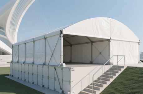Khemah Marquee Melengkung Aluminium Untuk Acara Luaran Dan Majlis Perkahwinan