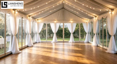 Khemah Marquee Perkahwinan PVC Lutsinar Untuk Acara Pesta Luaran